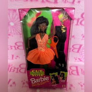 Barbie Cut And Style Barbie African American 1994 Mattel #12642 NRFB